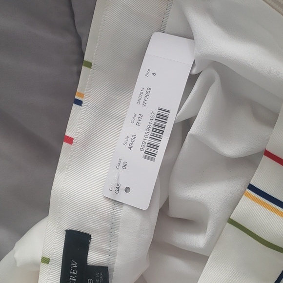 BNWT J. Crew pleated floral midi skirt - size 8 - Picture 8 of 8